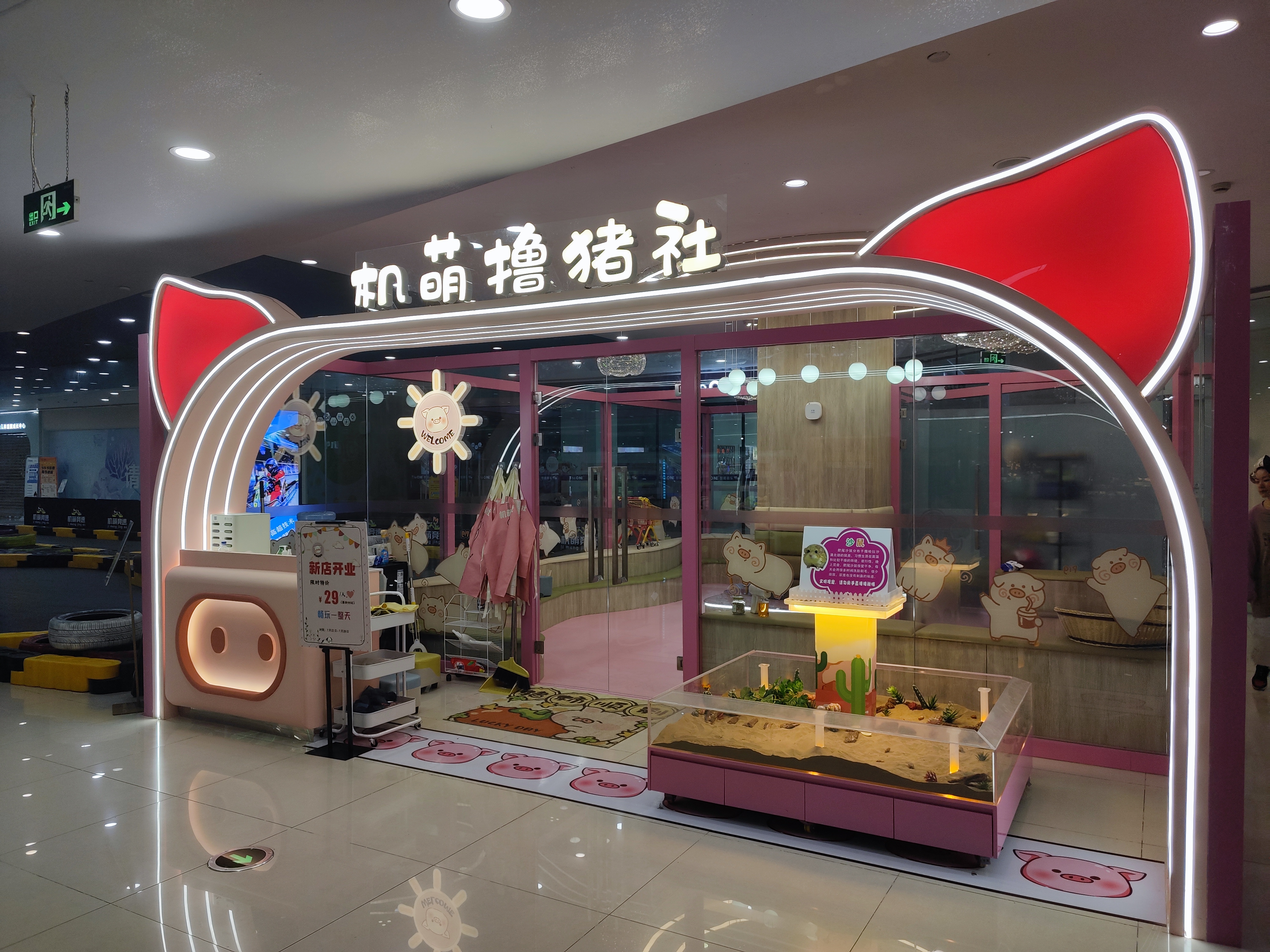 水晶城機(jī)萌擼豬社開業(yè)啦！