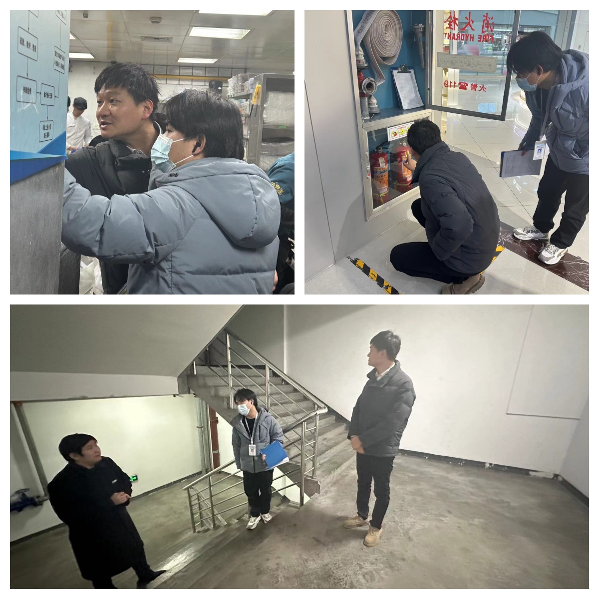 區(qū)商務(wù)局方紀(jì)元副局長(zhǎng)蒞臨水晶城檢查節(jié)前消防安全